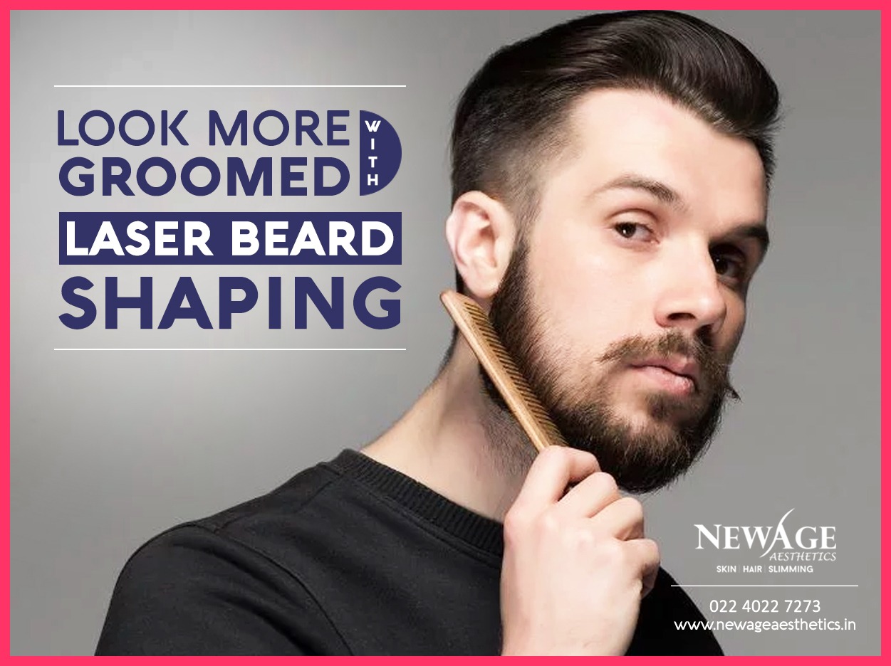 Laser beard shaping